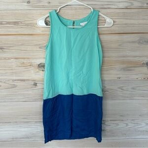 *RETIRED STYLE** Chloe Girls Teal & Blue Shift Dress Size 14